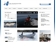 Tablet Screenshot of gjoel-marinecenter.dk